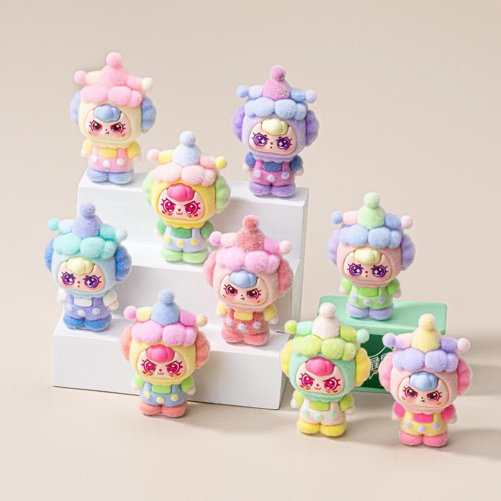 

9pcs/Set Mini Baby Three Figure Toy Rabbit Figurine Desktop Decoration Model Ornaments Toys Boys Girls Christmas Gifts