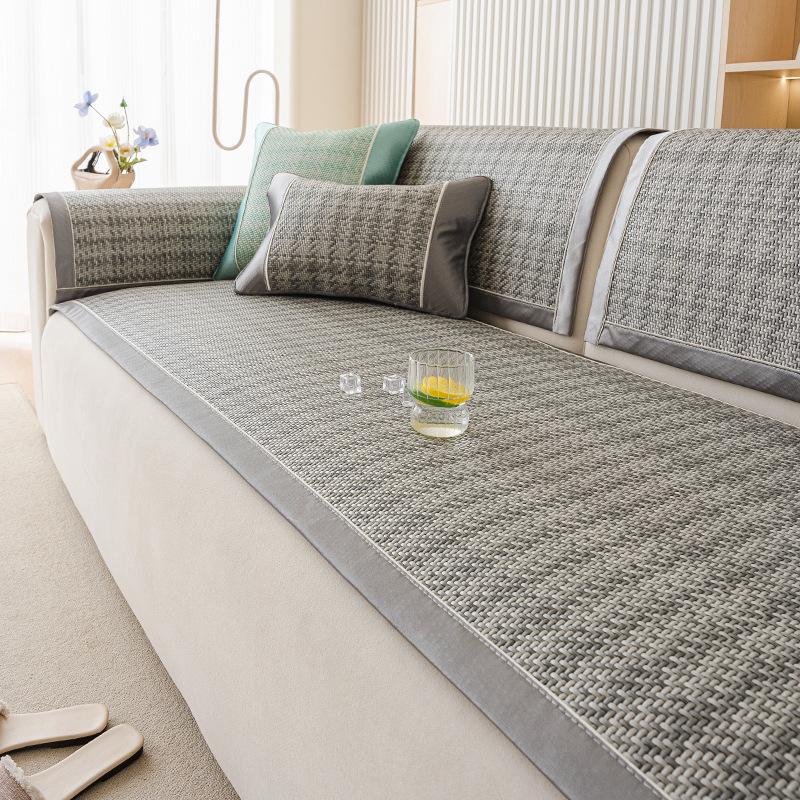 Rattan Mat Summer Sofa Cushion Non-Slip  New Sofa Mat Cushion Ice Silk Sofa Cushion Cover Cover Cloth