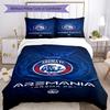 Arema Football Club Printed Pattern Duvet Cover Set – Includes 1 Duvet Cover and 2 Matching Pillowcases Bedroom Decor Christmas Gifts