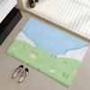 Floor Mat Eco Flannel Doormat Non-Slip Odorless Indoor Soft Short Plush Floor Rug INS Korean Cute Style