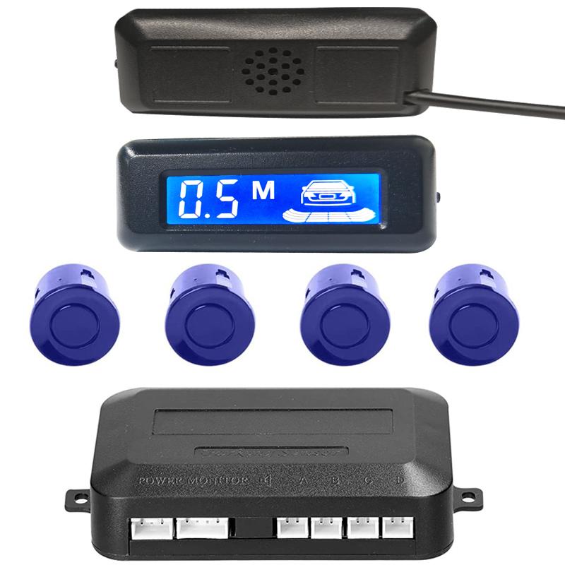Parking Sensor System Car Reversing Radar Car Automatic Parktronic LCD Cars Parking Sensor Buzzer Warning with 4 Parking Sensors