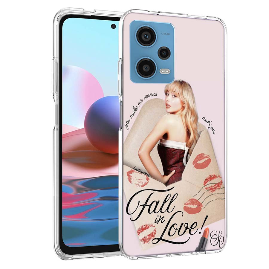 Singer S-Sabrina C-Carpenter Phone Case For Redmi Note 13 12 14 15 Pro Plus 13R 11 11T 11E 11S 10 Pro 10S 9 9S Cover Cell Clear