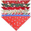 Weihnachten Haustier Speichelhandtuch Kleintier Bandana Schal Lätzchen Party Deko Accessoire Geschenk Weihnachtsmann Rot 1