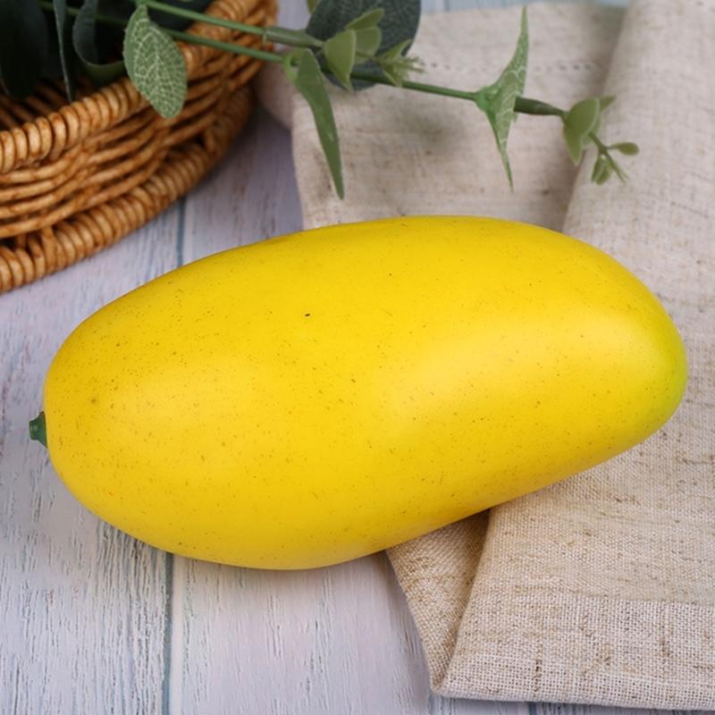 6Pcs Realistic Fruit Mangos Decoration Assorted Realistic Mangos Models for Table Decors and Visual Merchandising