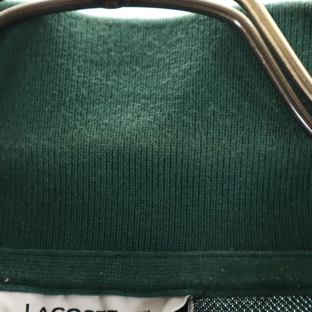 Lacoste Vyrobeno v Japonsku Vzor teček Krátký rukáv Polokošile 3 zelená Plavá Pánská Použitá