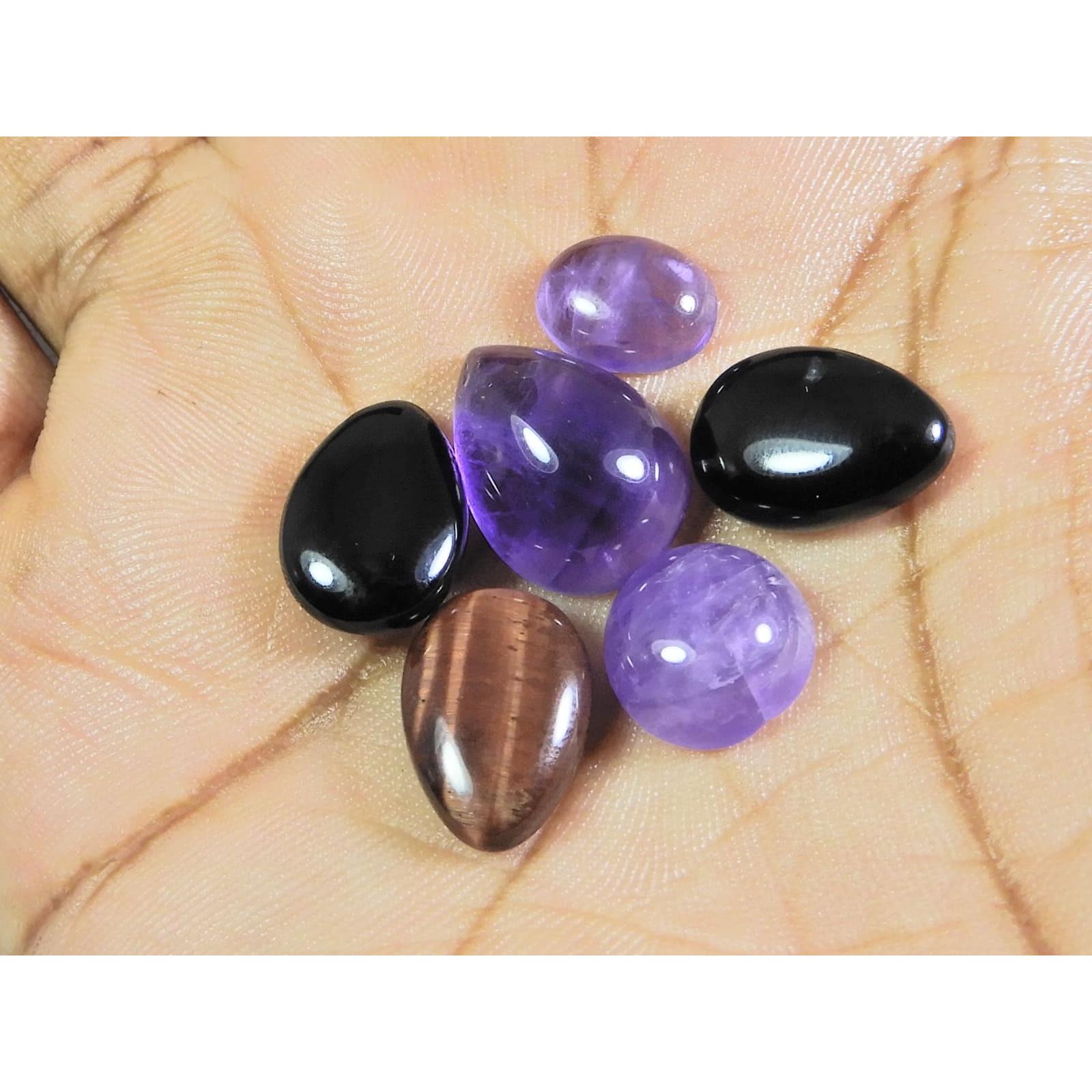 

7X10-11X15ММ Натуральный Микс Драгоценных Камней Микс Кабошон Свободный Драгоценный Камень Лот 6 Шт. A-443