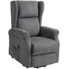 Recliner Chair Lift Assist Reclining Function Up To 200kg 72.5x94x109cm Dark Gray