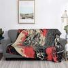 Utagawa Kuniyoshi - Dragons Blanket Soft Warm Flannel Throw Blanket Bedspread for Bed Living Room Picnic Travel Home Couch