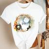 Fashion Womens Pumpkin Spice Coffee Thanksgiving Halloween Casual Crew Neck Short Sleeve Tshirt Women  T Shirt
