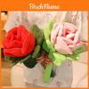 Romantic Rose Plush Toy With Embroidered Petals For Love Celebration