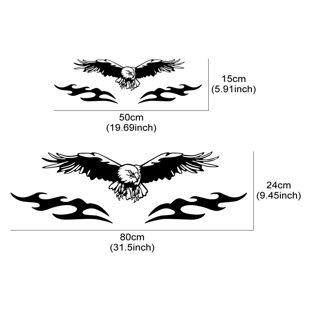 Flying Eagle Graphics Car Hood Body Vinyl Decals Bonnet Hood Sticker Truck Windshield Eagle Bird Wing Decor Exterior Accessories