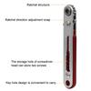 Elbow Head Mini Ratchet Wrench 90 Degree Offset Screwdriver Handle with Bit Set Dual Drive Head Ratchet Wrench Hand Tool