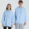 Herbst 330g Baumwolle dünner Kapuzenpullover Damen lässig übergroße Pullover Paar Hoodie Damen Sweatshirt uni Jugend Streetwear