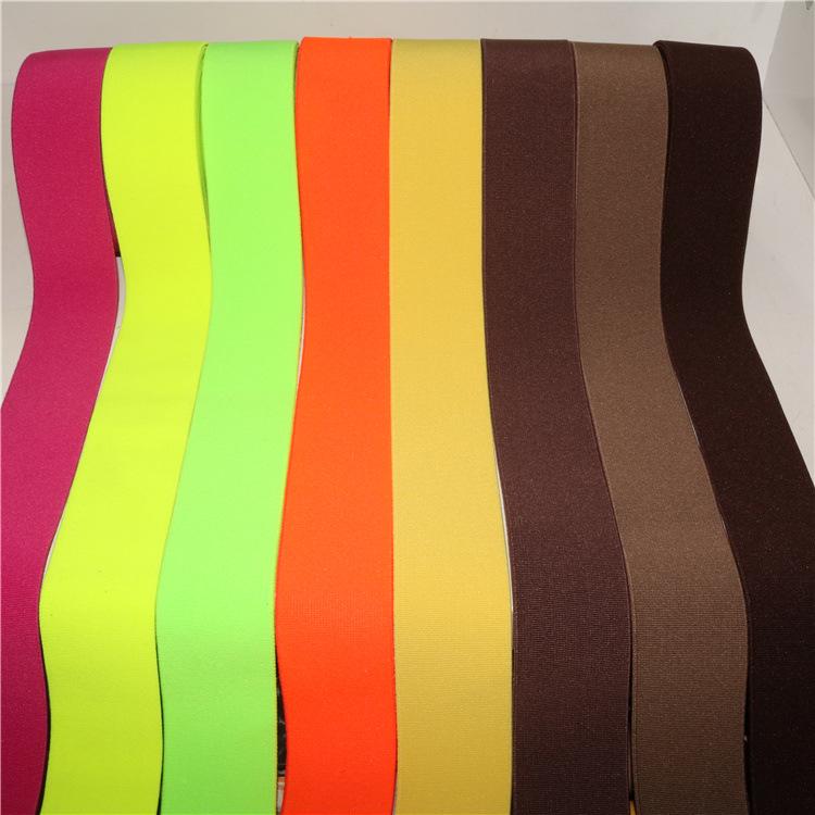Polyester Imitation Nylon Elastic Webbing with Spot Color Processing - Clothing Accessories Rubber Band