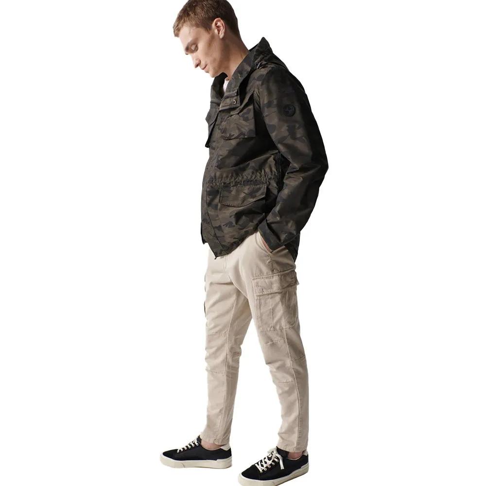 Salsa Jeans Parka S-Repel Camouflage Pattern