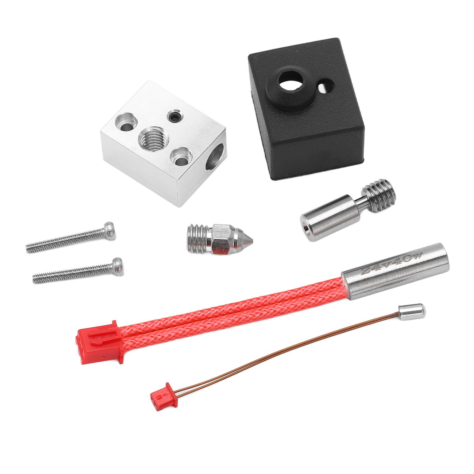 

Нагревательные элементы для 3D-принтера 300 градусов 24 В 40 Вт Нагревательный стержень Термопровод Нагревательный блок Горловая трубка 0,4 мм