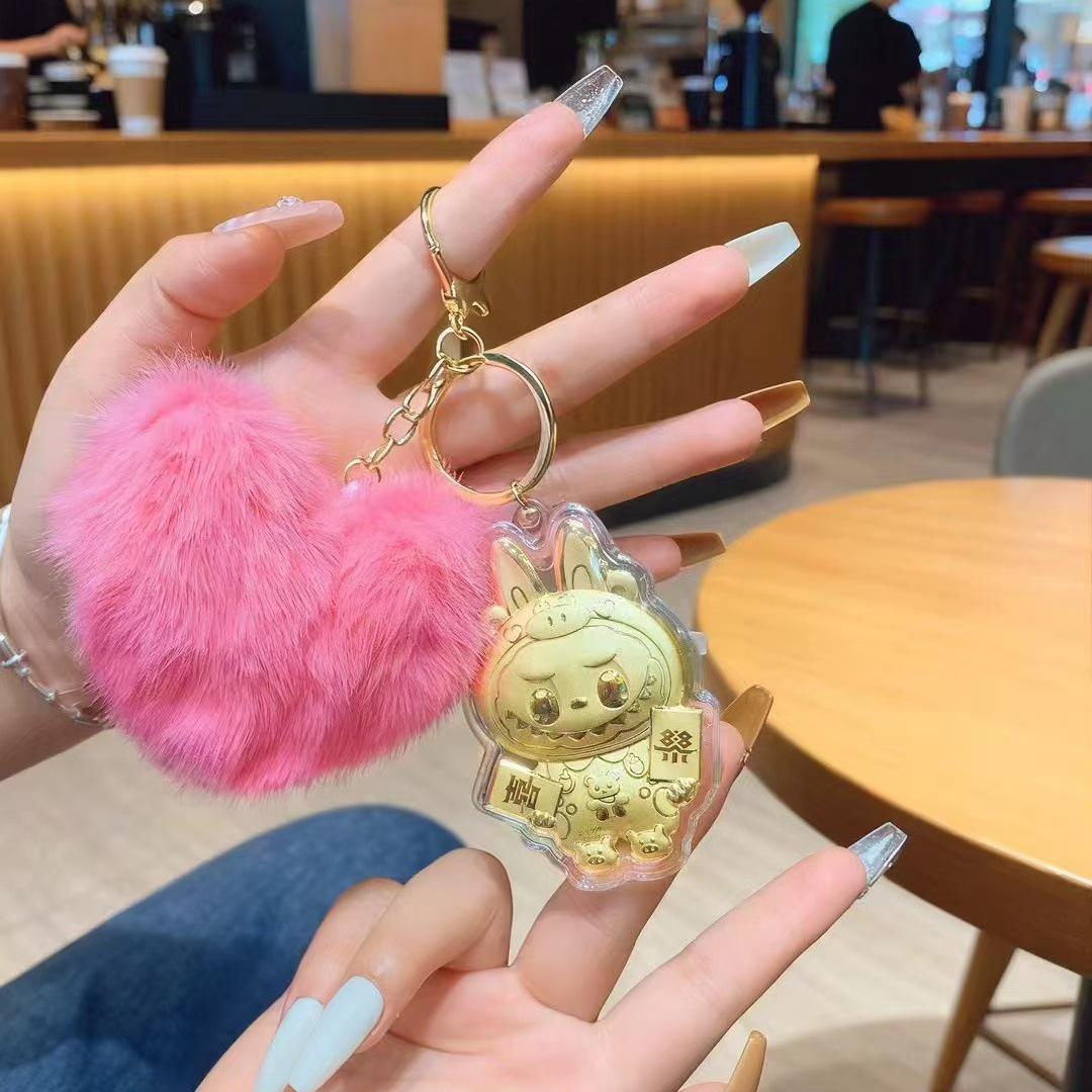 

Брелок и подвеска для мобильного телефона из золота 999 пробы на удачу в подарок