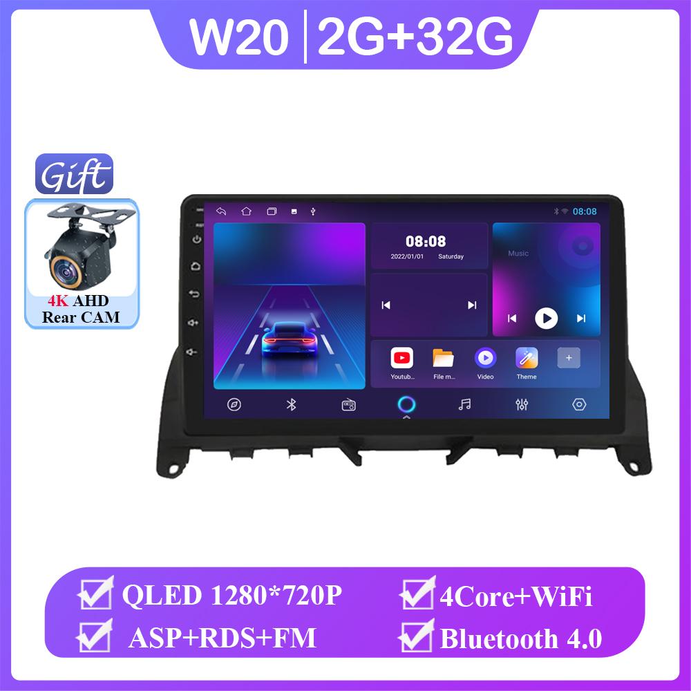 

CARPLAY Радио Android для Mercedes Benz C Class 3 W204 S204 2007-2010 DVD GPS Автомобильный Мультимедиа Сенсорный Экран Стерео Wifi BT