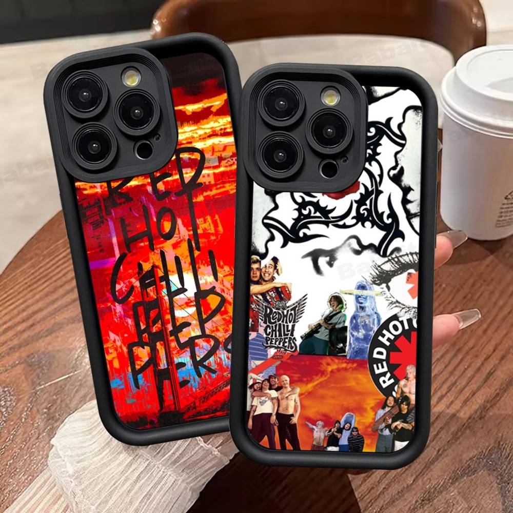 Red Hot Chili P-Peppers Band Phone Case For iPhone 17 16 15 14 13 12 11 Pro Max Silicone Back Cover