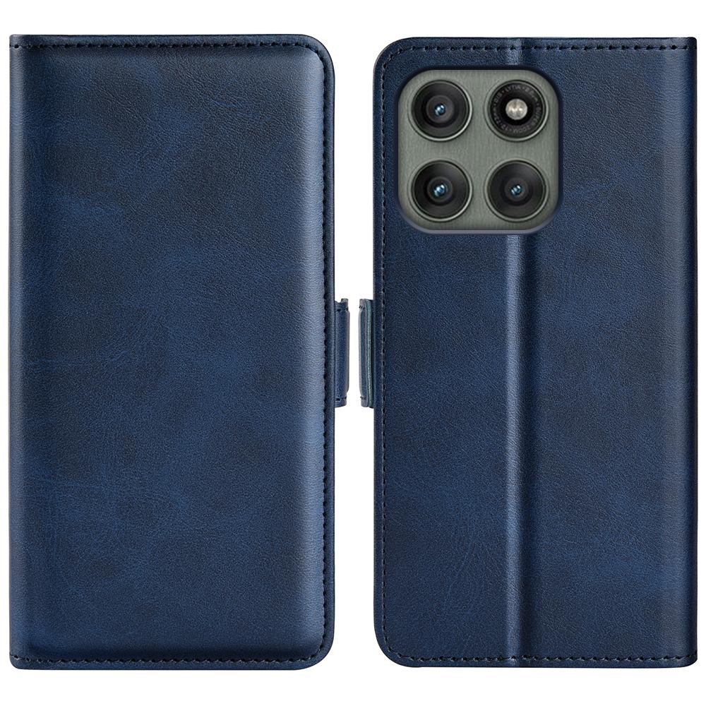 For Motorola Edge 60 Pro 5G Case Calf Texture Leather Wallet Phone Cover