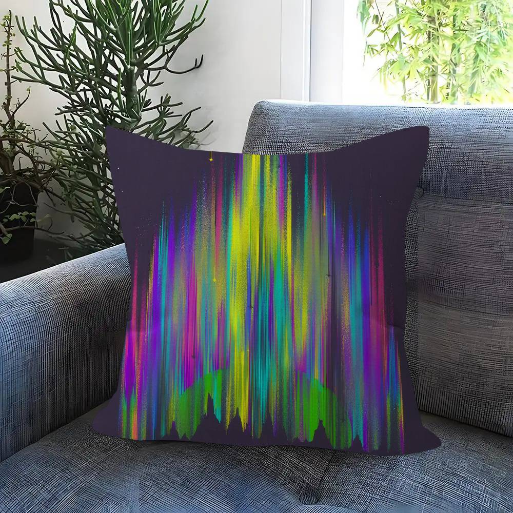 Nature Aurora Beauty Personalized Picture Text Home Decorative Pillows Household Gifts 45X45Cm