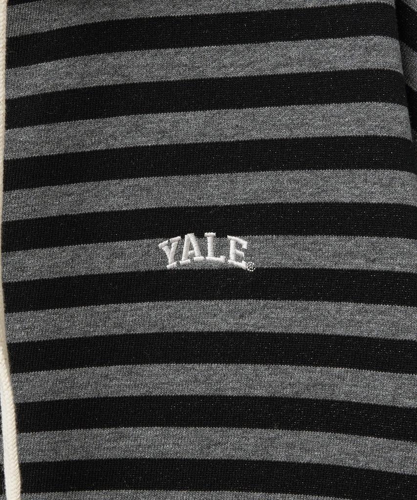 Yale Small Arch Stripe Hoodie_Gray