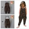 Halloween Pumpkin Skull Bat Cat Baby Kids Spaghetti Straps Romper Jumpsuit Children Clothes for 1-6 Years