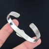 Sisters Day Sale Sterling Silver Trillion Natural Dendrite Opal Boho Wife Bangle
