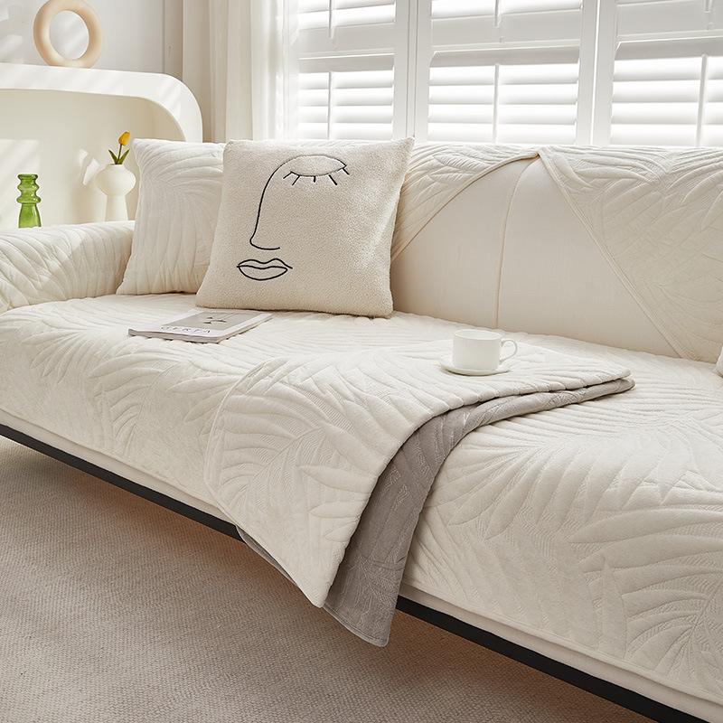 Sofa Cushion Four Seasons Universal Non-Slip Sofa Cover Full-Cover Elastic Seat Cushion Cream Sofa Hat