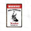 Akita Corgi Dog Breed Metal Sign Beware Of The Dog Warning Sign Pet Shop Wall Decoration Family Doorplate Vintage Tin Plaque