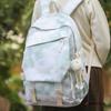 Design Schoolbag Simple Trend Tie-dye Backpack Junior High School High School Students Versatile Large-capacity College Students Korean Version Backp