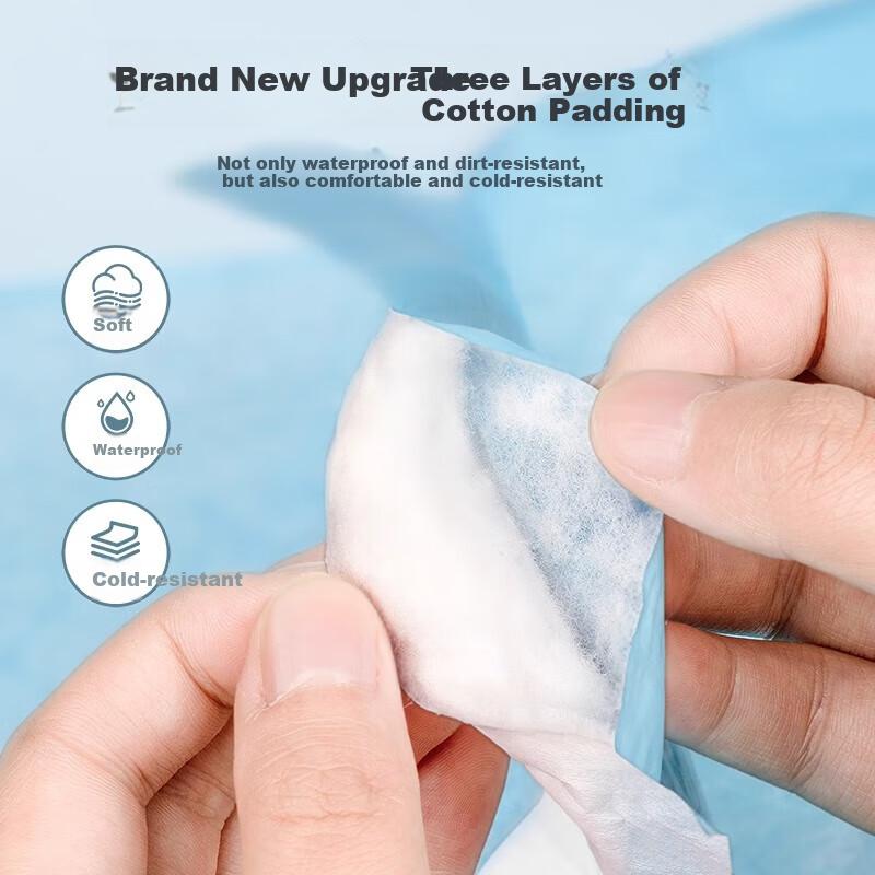 BADIGAO Toilet Seat Covers, Disposable Thickened Paper Seat Protectors, Waterproof And Dirt-Proof, Travel Supplies, Full Coverage, 7 Pieces