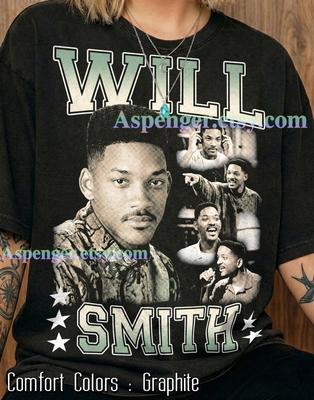 Maglietta Vintage Bootleg Anni '90 Will Smith Comfort Colors®, Agente J, Mike Lowrey, Steven Hiller, T-shirt Grafiche Retrò Cultura Pop Y2K,