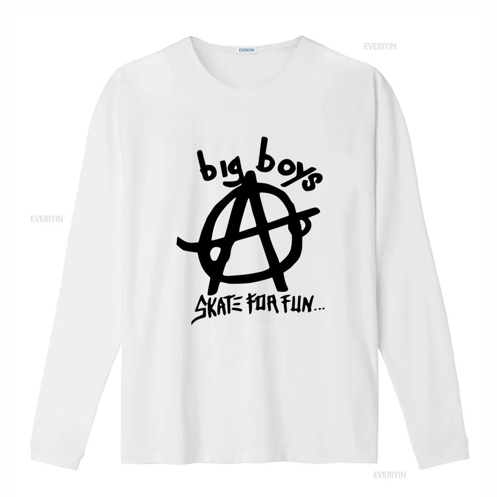Big Boys Punk Band T Shirt Skate for Fun Design Trendy Streetwear Lovers Vintage Washed Top For Everyday Wear Graphic Fashion
