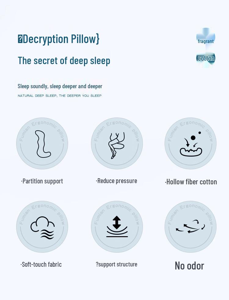 Fumei A-Class Seahorse Pillow: Removable, Washable, Large Side-Sleeping Bolster with 48-Hour Delivery, Suitable for All Seasons