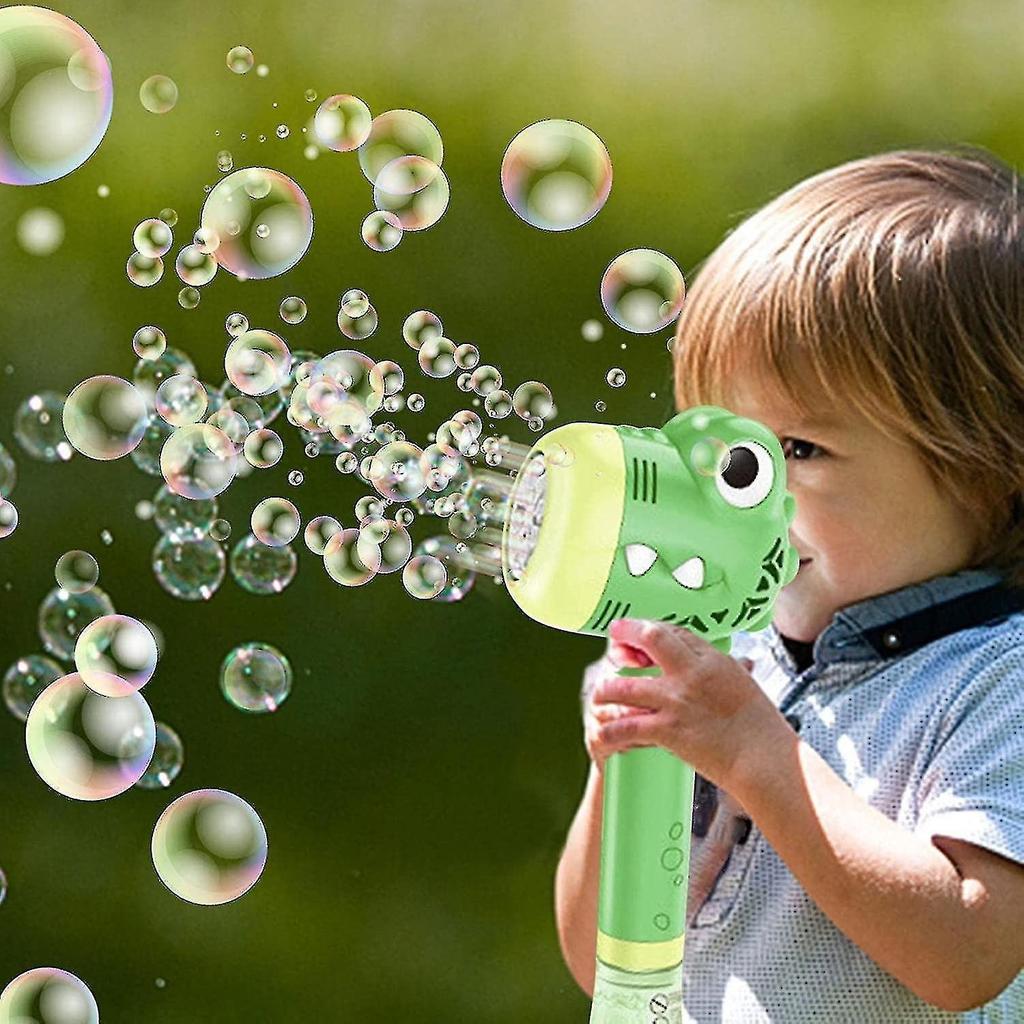 Seifenblasenmaschine Automatisches Seifenblasenspielzeug Elektrisches Tier Musik Leuchtende Seifenblasenstabmaschine Bubbl