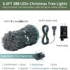8 Flashing Modes Christmas Tree Lights Ring Shape String Lights  Christmas Decoration