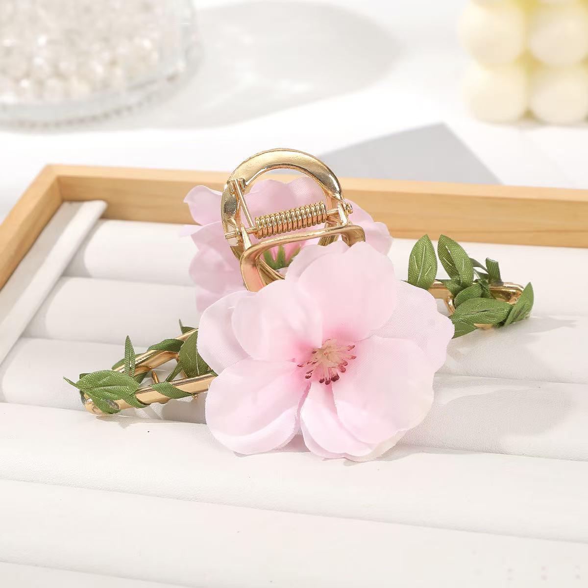 

1 шт. сплавная заколка для волос с имитацией цветов лозы, милая заколка-краб для пучка, аксессуар для волос для женщин для отпуска на море