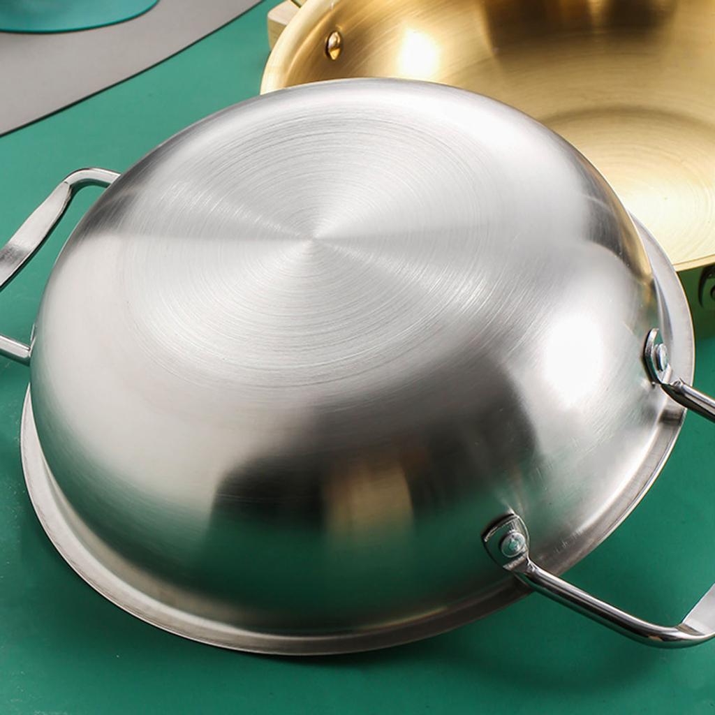 High Quality Stainless Steel Cooking Pan Effective Wok Baking Dish for Camping and Indoor Use In Durable Stainless Steel