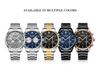 CURREN 8446 Men's Multi-Function Quartz Steel Band Sports Watch