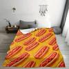 Dog Print Flannel Blanket Suitable for Bed, Office, Home, Camping, Sofa, Comfortable and Warm, Halloween and Christmas