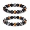 Unisex Tigerauge Stein Perlenarmband - Handgefertigter Modeschmuck