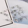 10-100pcs/lot High Quality Popular Ear Plug Set Golden Silvery Findings For DIY Earring Jewelry Making Jewelry Accessory