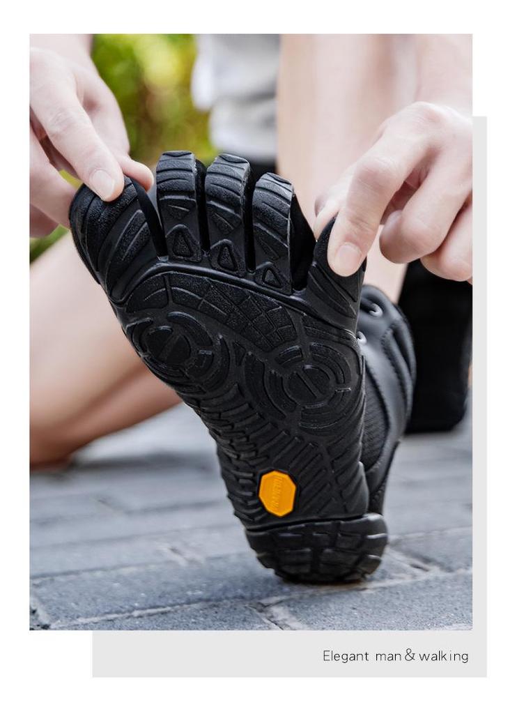 Fleece-lined Mid-top Five-finger Shoes for Women & Men - Non-slip, Wear-resistant, Ideal for Outdoor, Fitness, Yoga & Hallux Valgus.