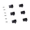 6Pcs Guitar String Locking Nut Split Type Bridge Lock Headless Electric Guitar Parts Accessories Black