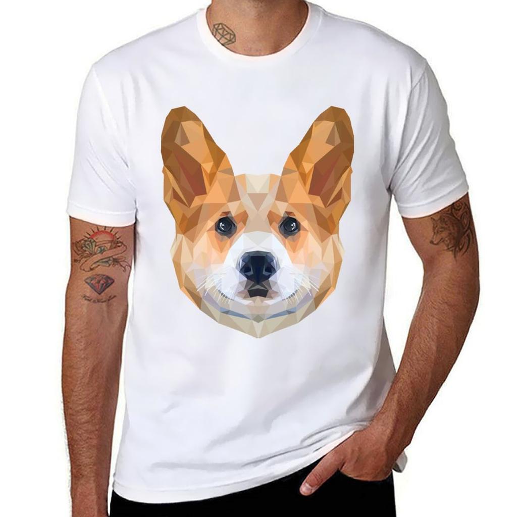 Corgi Tshirt All Match Print Short Sleeve Top