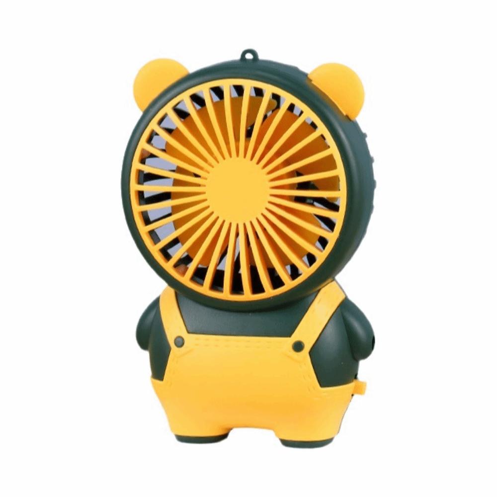 Portable Children s Handheld Fan Bear Shape Handheld Mini Fan Desktop Mini Fan  Office Desktop