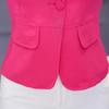 Summer Small Suit Thin Female Jacket Short Slim Candy Color Short Sleeve Suit Women Solid Color Tops