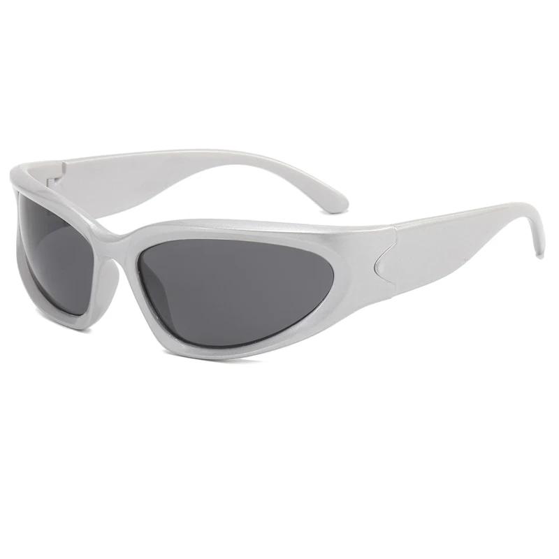 Trendy Climbing Sunglasses Y2K Outdoor Sports Shades Millennium Futuristic Sun Glasses UV Protection Outdoors Climbing Eyewear