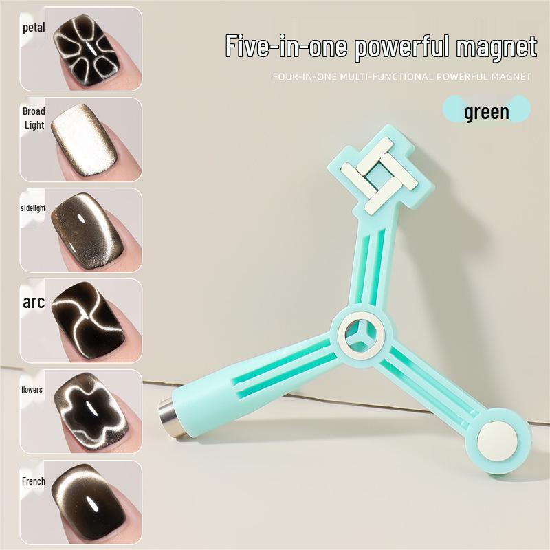 Magnete Triplo Occhio di Gatto: Strumento Magnetico per Unghie Cilindrico, Forte e Grande